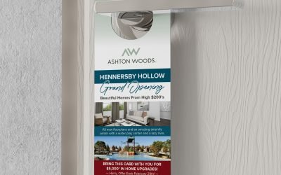 Ashton Woods Homes Door Hanger Design