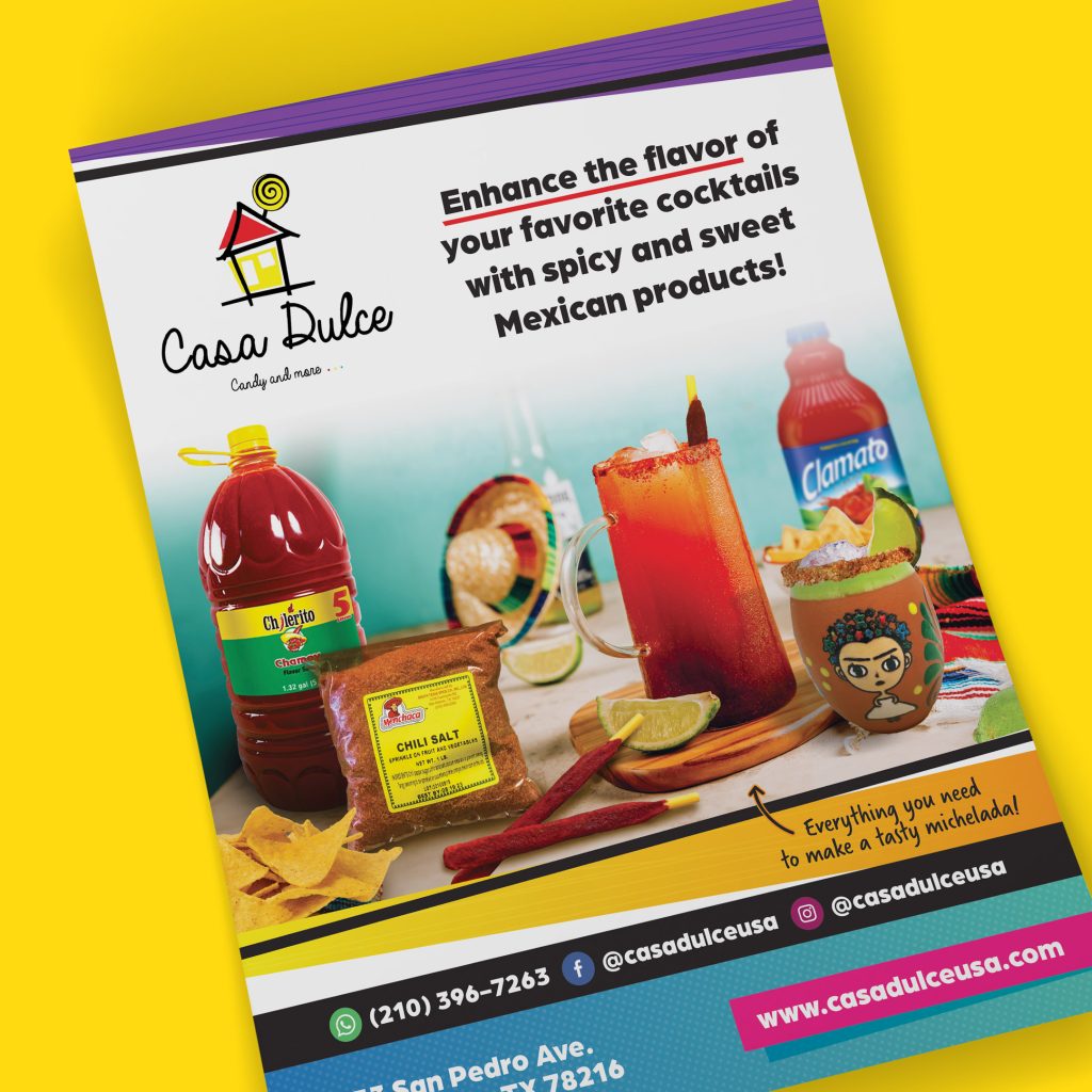 Casa Dulce Drink Enhancers Flyer Design