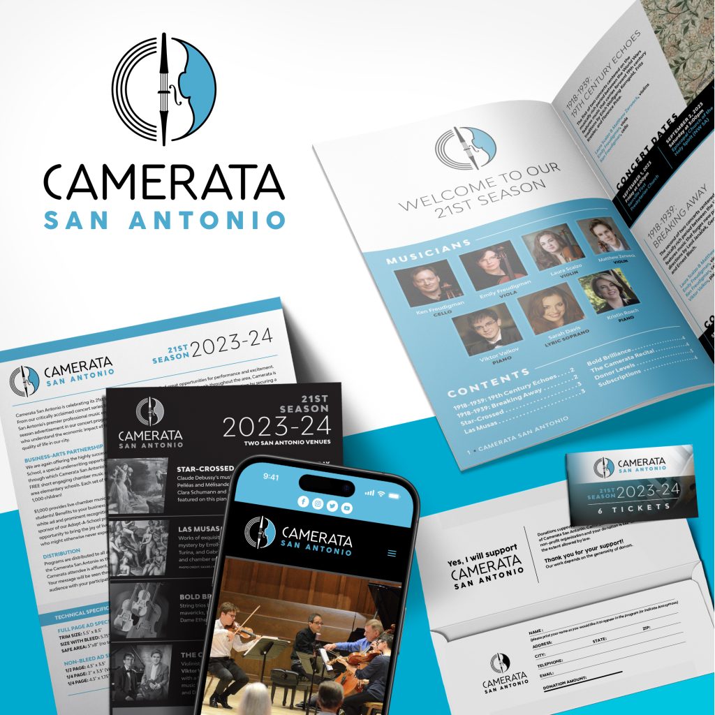 Camerata San Antonio Logo and Branding