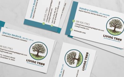 Living Tree NB Counseling Center Business Cards