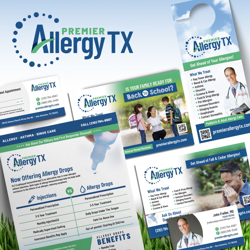 Premier Allergy TX Logo and Branding