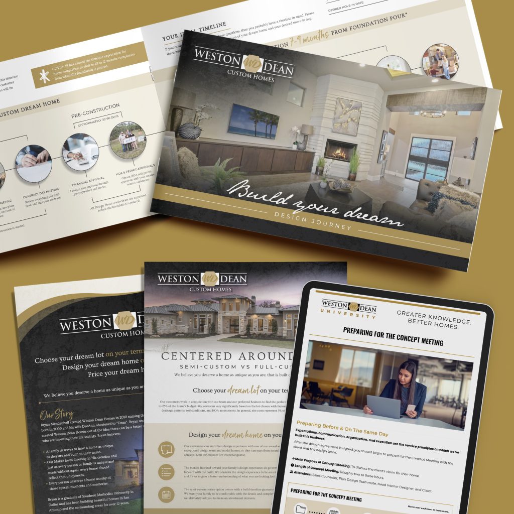 Weston Dean Custom Homes Branding