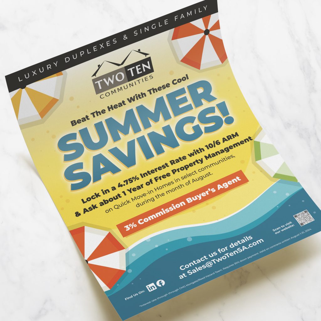 TwoTen Communities Summer Flyer Design