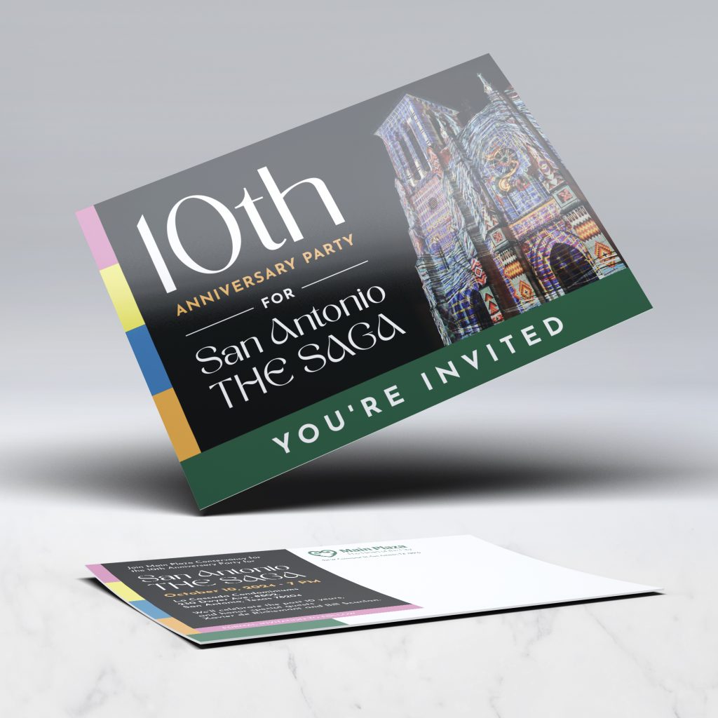 San Antonio | The Saga Save-The-Date Postcard Design