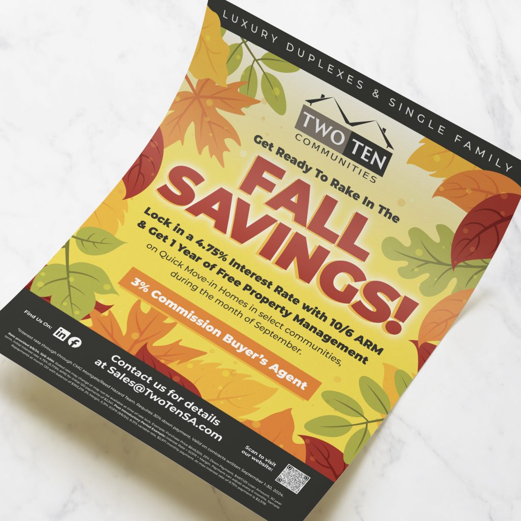 TwoTen Communities Fall Flyer Design