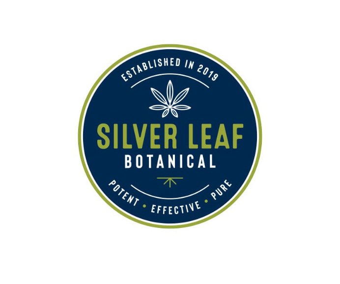 Silver Leaf Botanical - Example of Emblem Logo