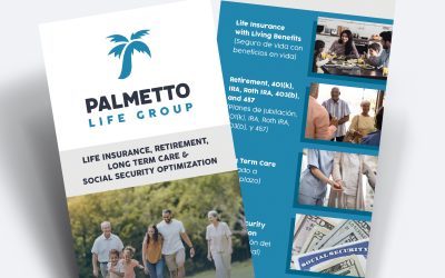 Palmetto Life Group Rack Card Design