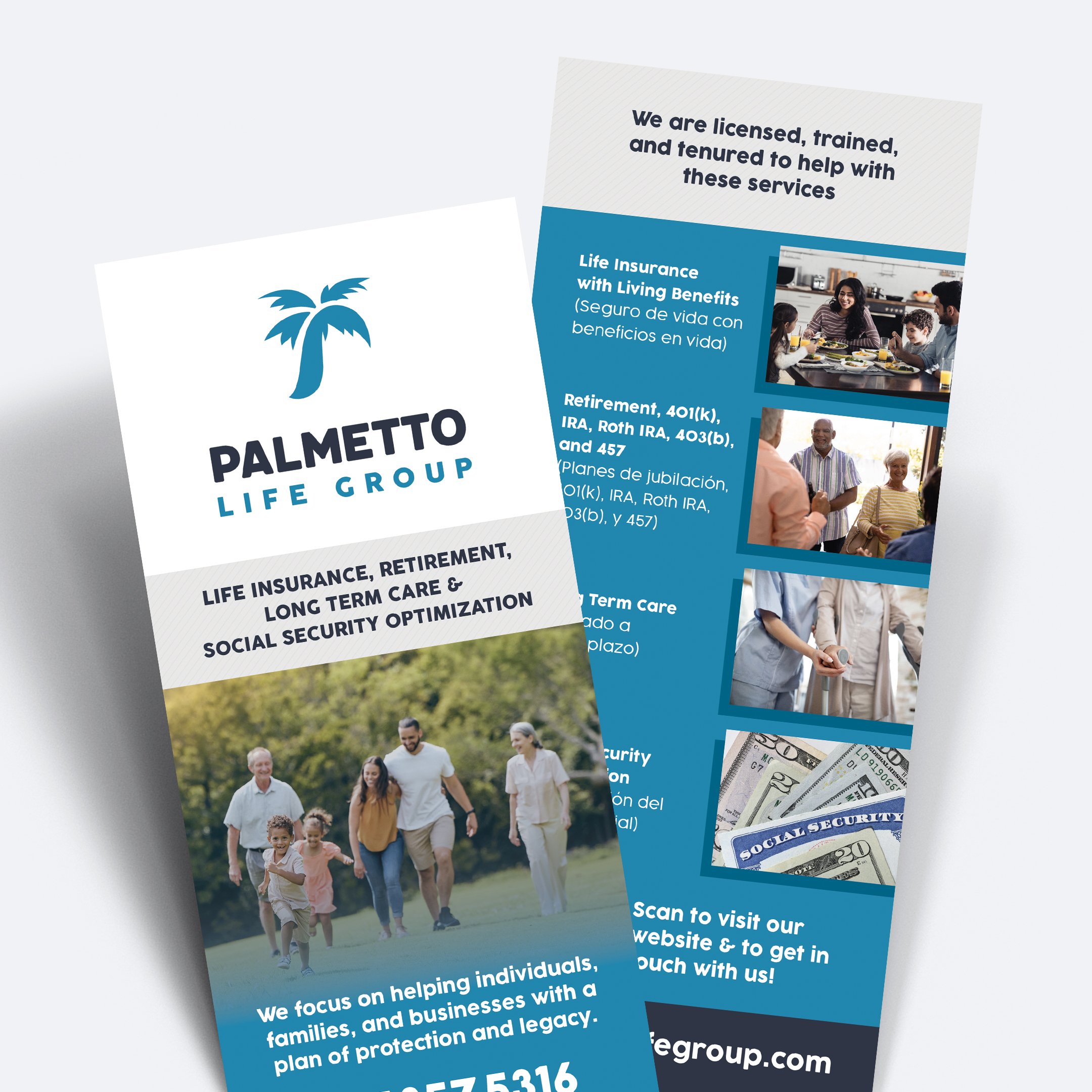 Palmetto Life Group Rack Card Design