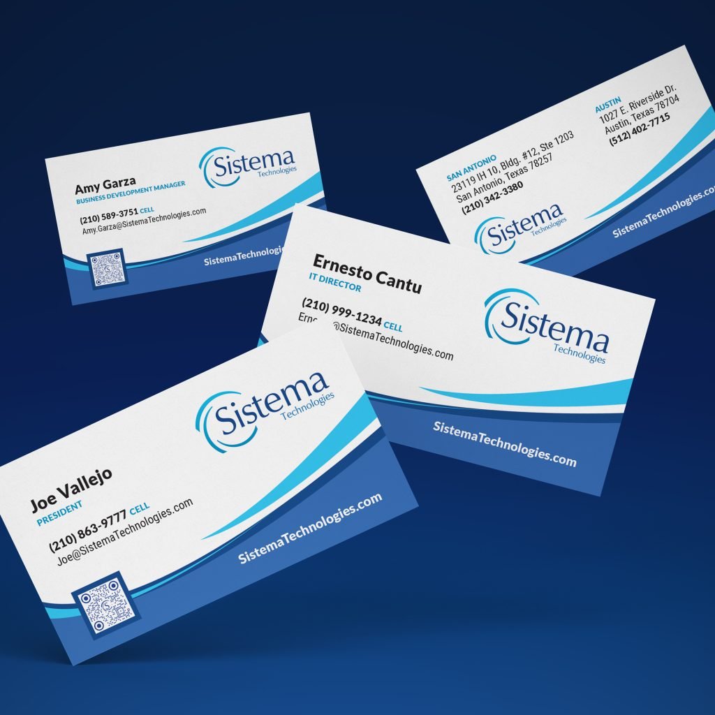 Sistema Technologies Business Cards