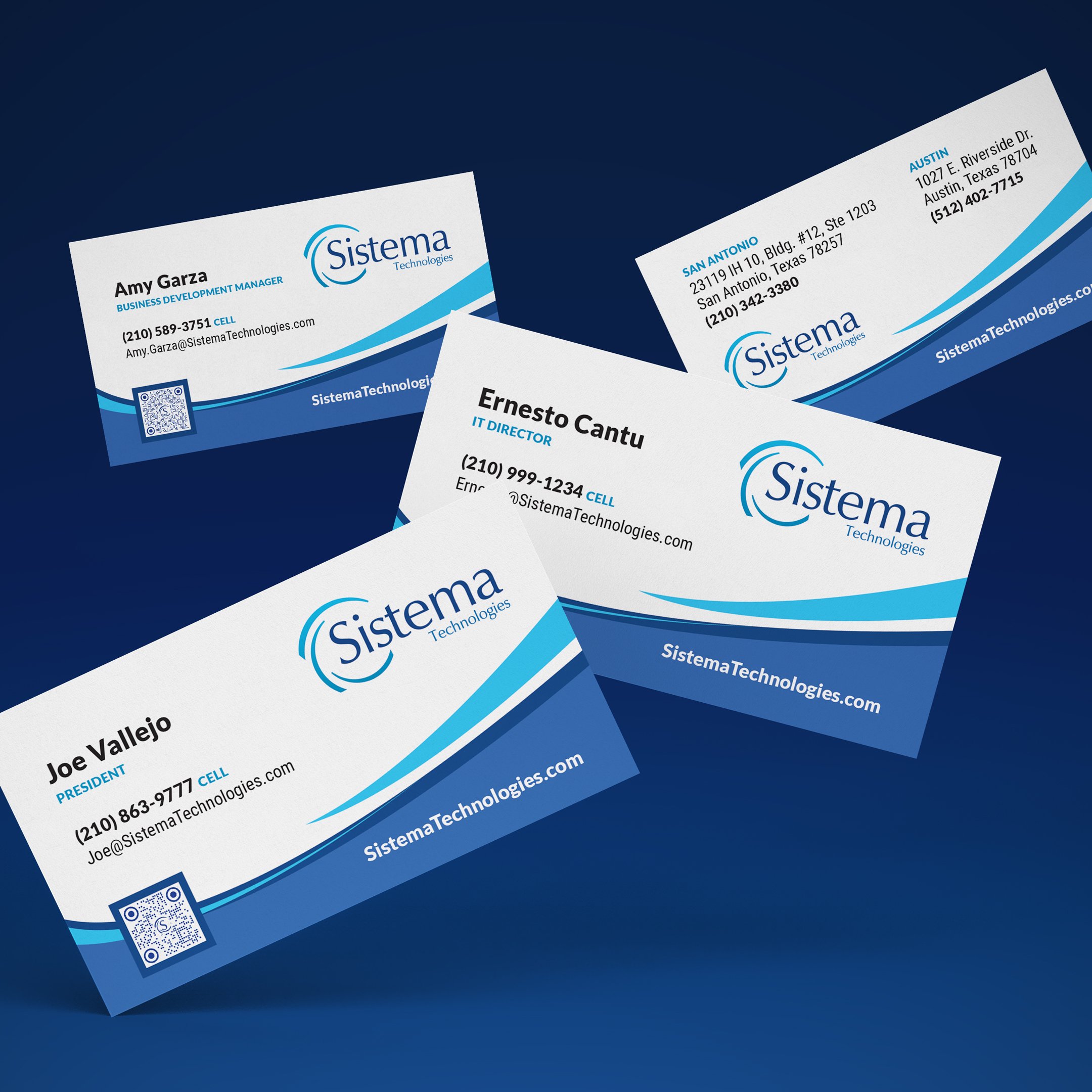 Sistema Technologies Business Cards