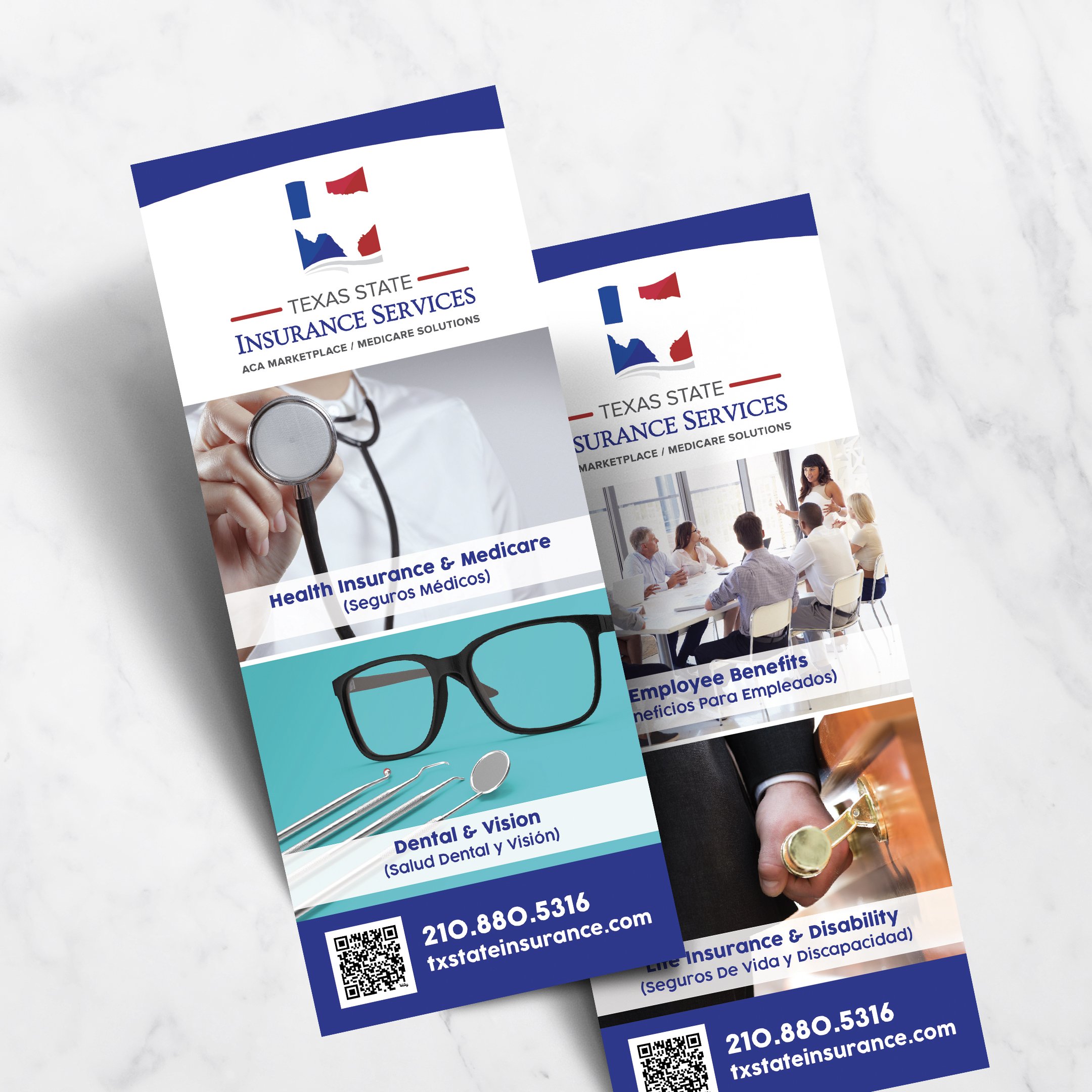 Texas State Insurance Services Rack Card Design