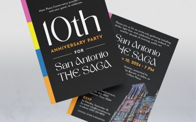 San Antonio | The Saga Invitation Design