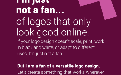 I’m just not a fan… of logos that only look good online