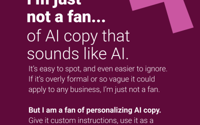 I’m just not a fan… of AI copy that sounds like AI
