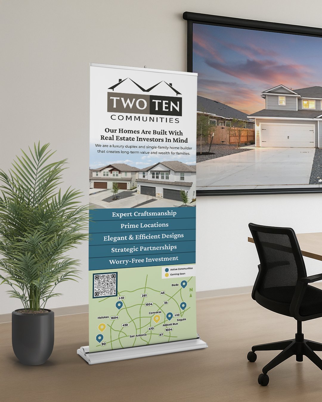 TwoTen Communities Retractable Banner