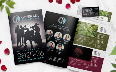 Camerata San Antonio 23rd Season Brochure Design