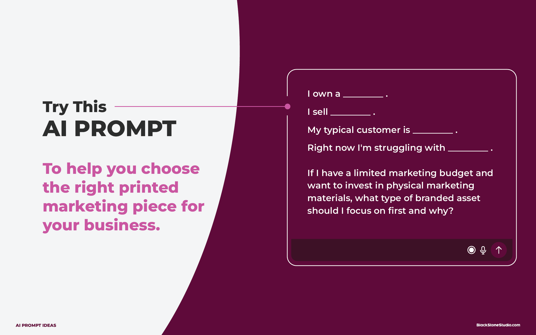 AI Prompt For Ideas On Printed Marketing Pieces