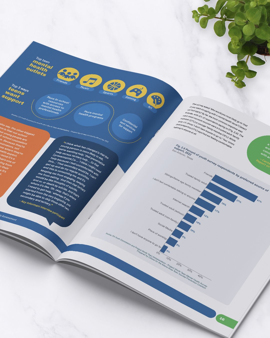 2024 Teen Suicide Prevention Needs Report & Infographic Design