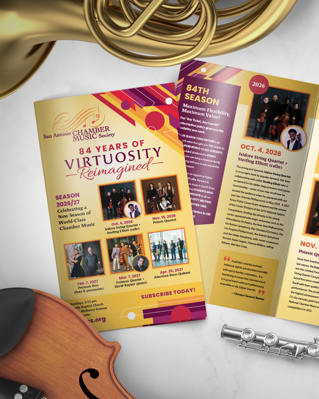SACMS 84th Season Brochure
