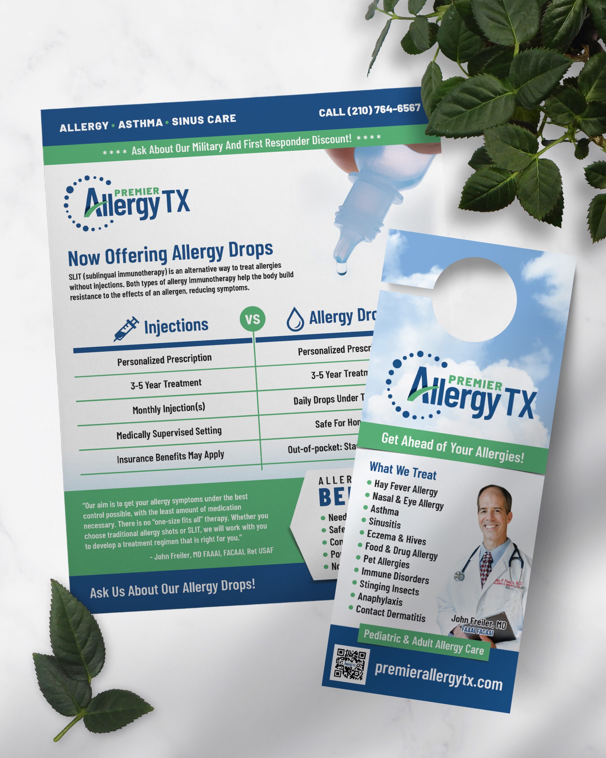 Premier Allergy Marketing Materials