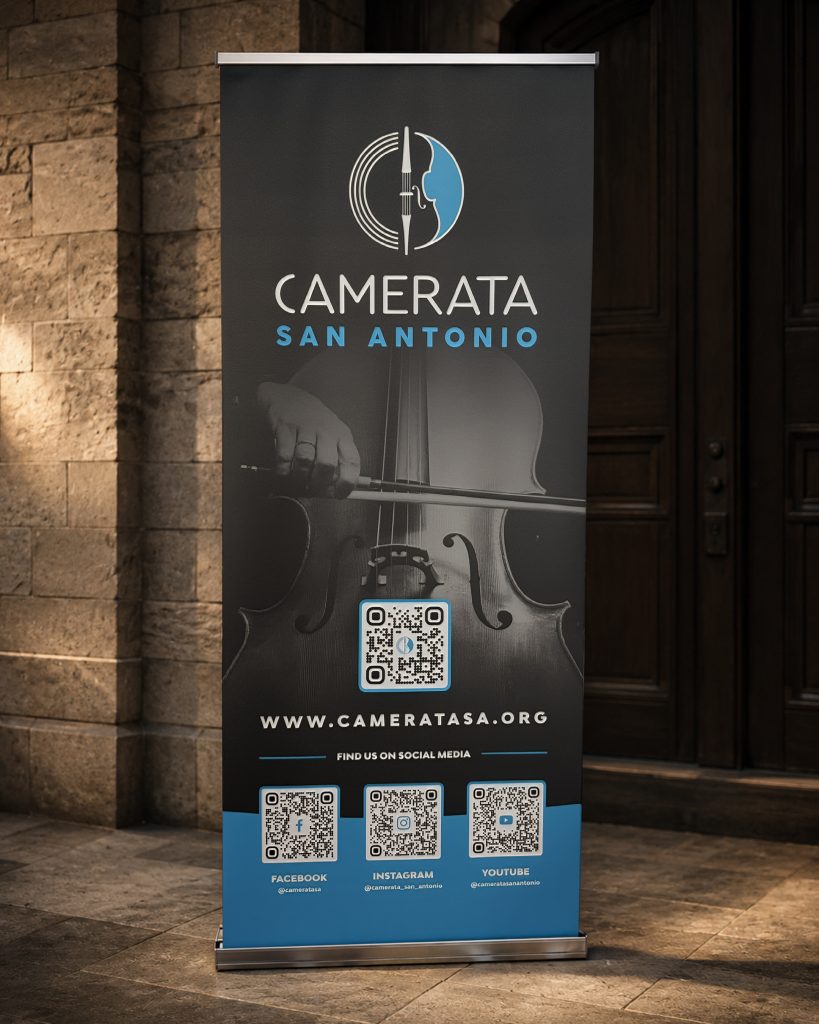 Camerata San Antonio Retractable Banner Design