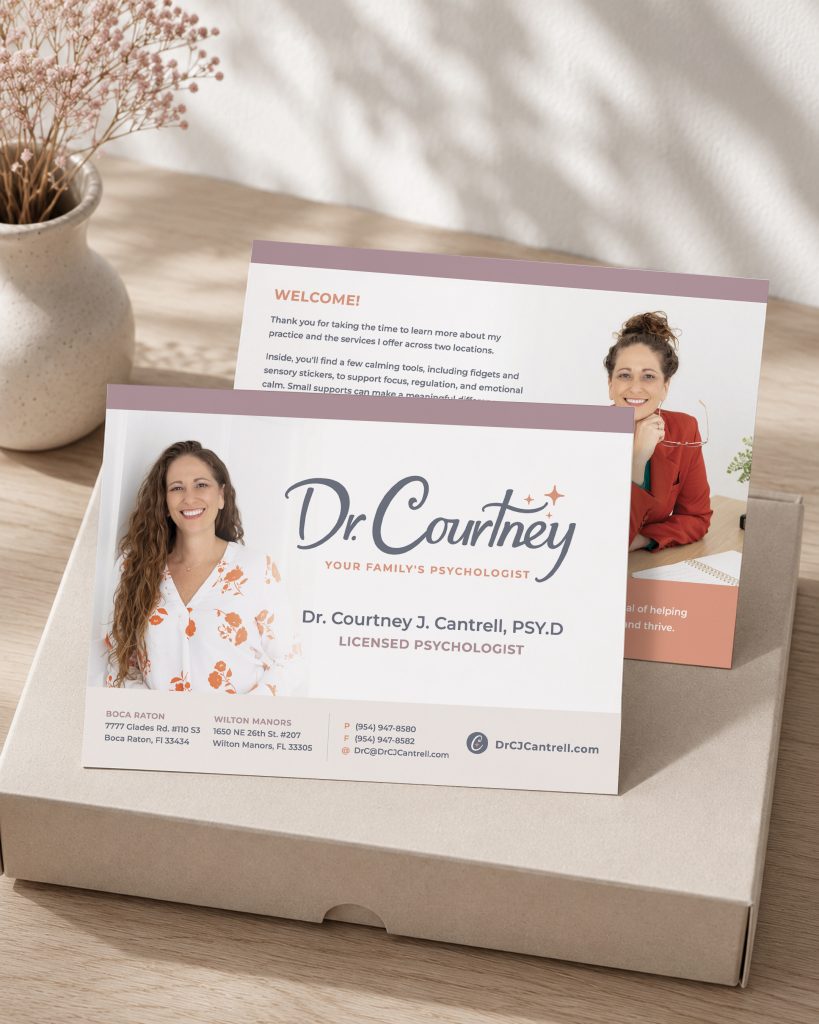 Dr. Courtney Cantrell Postcard Design
