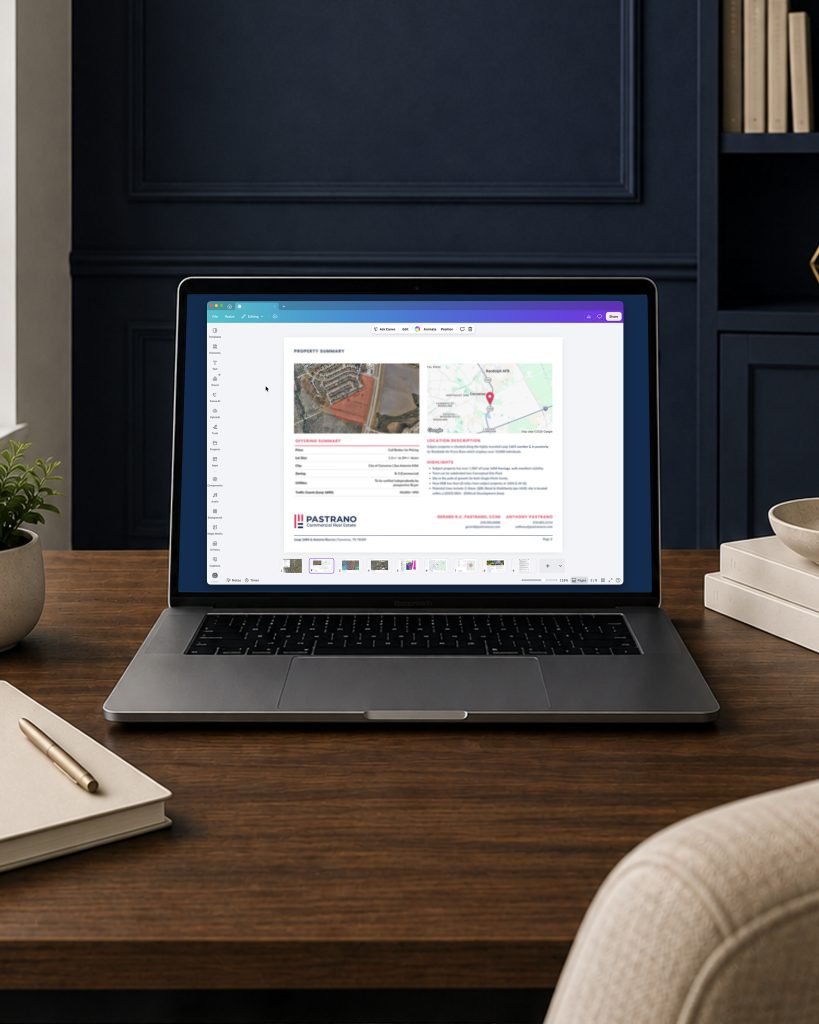 Custom Canva Template for a Commercial Real Estate Firm
